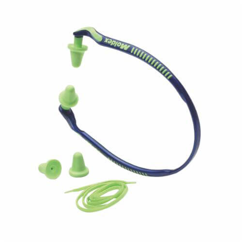 Moldex® 6506 Jazz Band® Earplugs, 25 dB Noise Reduction, Tapered Shape, ANSI S3.19-1974, Reusable, Banded Design