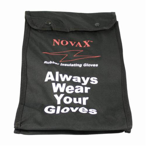 Novax® 148-2136 Protective Bag, Plastic Hook, Snap Closure, for Use with Novax Rubber Insulating Gloves, Nylon