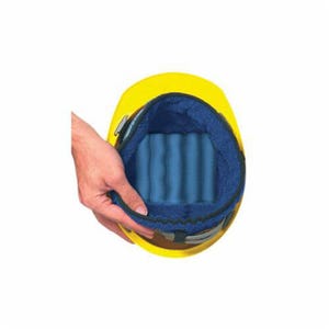 OccuNomix MiraCool® 919-018 Hard Hat Liner, Universal, Hook and Loop Closure, Terry Cloth, Navy