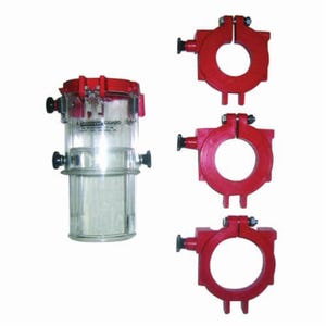 Palmgren® 9615025 Drill Press Guard, For Use with Drill Presses with Exposed Lower Spindle Bearing Collar dia of 1-3/4 to 3 in, 2-1/8 in Chuck dia