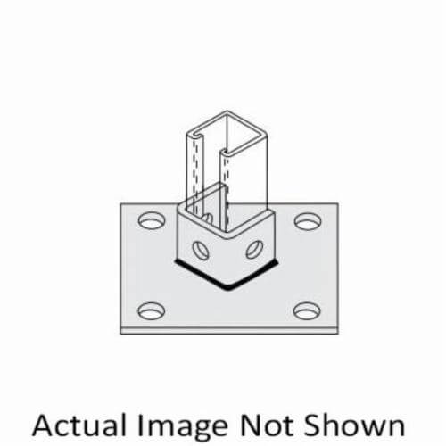 PHD S6005 EG Post Base, 1-5/8 in Base, Use with 1-5/8 in Strut, Low Carbon Steel