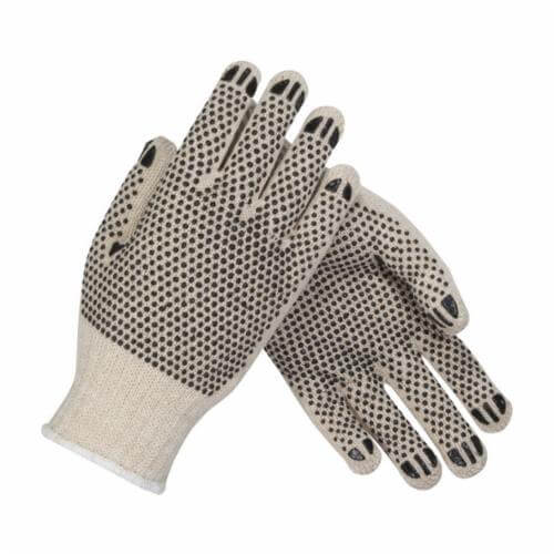 PIP® 36-110PDD/L 36-110PDD Regular Weight General Purpose Gloves, Coated, Full Finger/Seamless Knit Style, L, Black/Natural