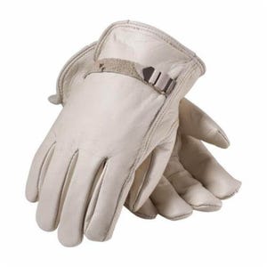PIP® 68-158/S Superior Grade General Purpose Gloves, Drivers, S, Top Grain Cowhide Leather Palm, Top Grain Cowhide Leather, Natural