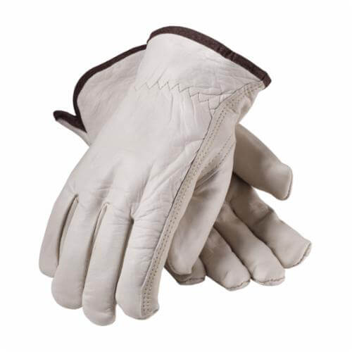 PIP® 77-265/L 77-265 Regular Grade General Purpose Gloves, Cold Weather/Drivers, Keystone Thumb Style, L, Top Grain Cowhide Leather Palm