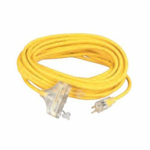 Southwire® Polar/Solar™ 3489SW0002 Type SJEOW High Impact Extension Cord with Tri-Source® Three Outlet Cord Connector and Lighted End