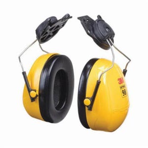 3Mâ„¢ 7000002326 Peltorâ„¢ Noise Reduction Ear Muff, 23 dB Noise Reduction, Yellow/Black, Hard Hat Mounted Band Position