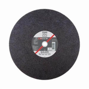 Pferd 66114 Performance Line SG-ELASTIC Flat Heavy Duty Cut-Off Wheel, 10 in dia x 3/32 in Thick, 1 in Center Hole, 36 Grit