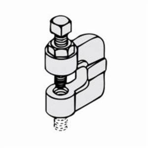 PHD 270 0075PL C-Clamp, 3/4 in Rod, 500 lb Load, Malleable Iron