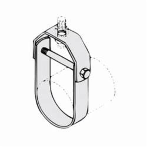 PHD 451 0200EG Standard Clevis Hanger, 2 in Pipe, 3/8 in Rod, 730 lb Load, Carbon Steel, Electro-Galvanized