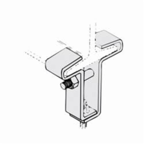PHD 625 5004PL Center Load Beam Clamp, 1/2 in Rod, 850 lb Load, Carbon Steel, Plain