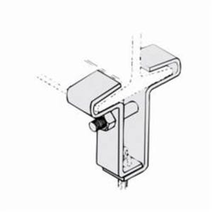 PHD 625 5004PL Center Load Beam Clamp, 1/2 in Rod, 850 lb Load, Carbon Steel, Plain
