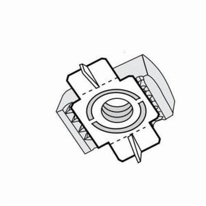 PHD S3404 EG FIG 3404 Squeeze Nut, 1/4 in Thread, Carbon Steel