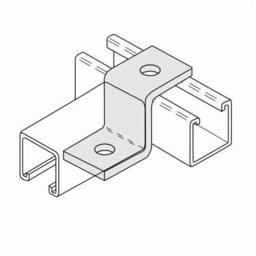 PHD S5550 EG Offset Z-Support, 2 Holes, 3-1/2 in L, Carbon Steel