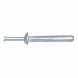DeWALT® 2814 Nailin® Nail Drive Anchor with Carbon Steel Nail, 1/4 in dia, 1-1/4 in OAL, Mushroom Head, Zamac Alloy