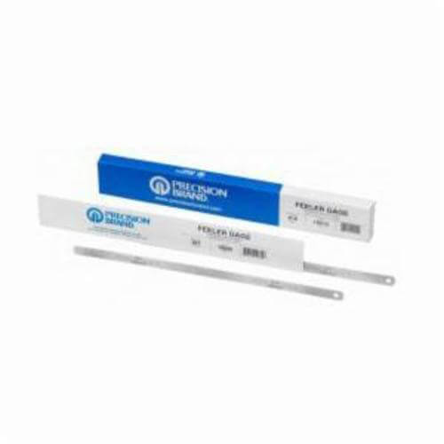 Precision Brand® 19K4 Feeler Gage, 12 Blades, 12 in L x 1/2 in W x 0.004 in Thick, C1095 Spring Steel