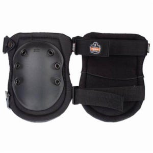 Ergodyne® ProFlex® 18335 Non-Marring Cap Knee Pads, Rubber Cap, NBR Foam Pad, Buckle Closure, Black