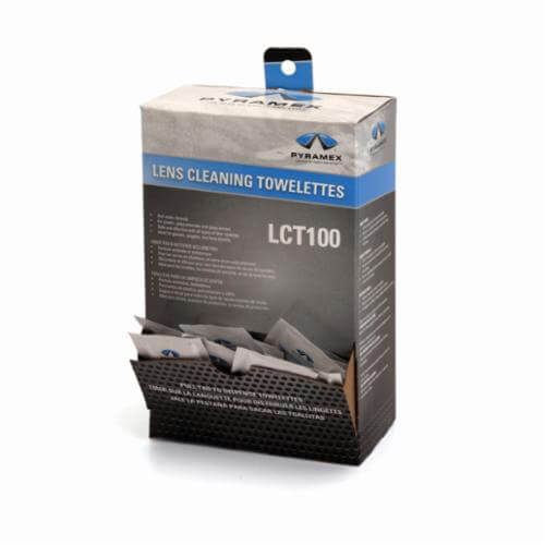 Pyramex® LCT100 Cleaning Towelettes, For Use with Glasses, Goggles and Face Shields