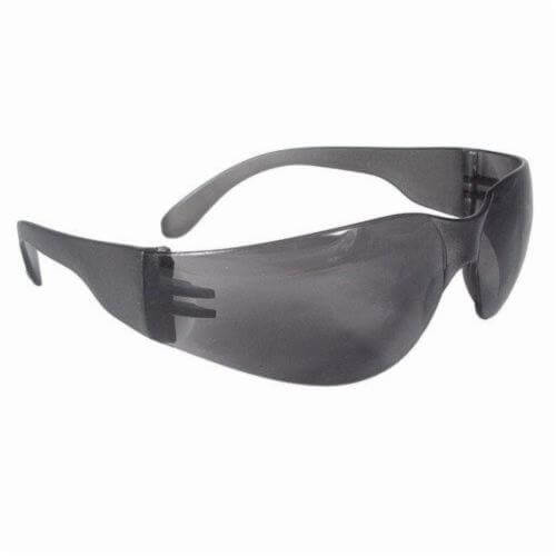 Radians® MR0120ID Mirage™ Lightweight Safety Eyewear, Hard Coat/Impact-Resistant, Smoke Lens, Frameless/Wrap Around Frame, Smoke