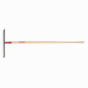 Razor-Back® 63111 Heavy Duty Level Head Rake, 16 Tines, Forged Steel, Hardwood Handle