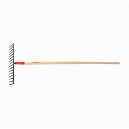 Razor-Back® 63122 Heavy Duty Road Rake, 16 Tines, Forged Steel, Hardwood Handle