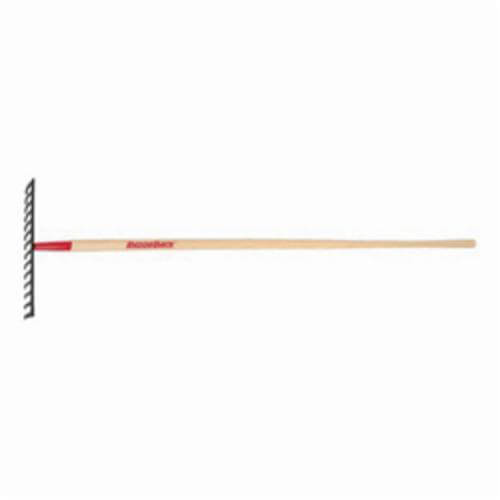Razor-Back® 63112 Steel Level Head Rake, 14 Tines, Steel, Wood Handle