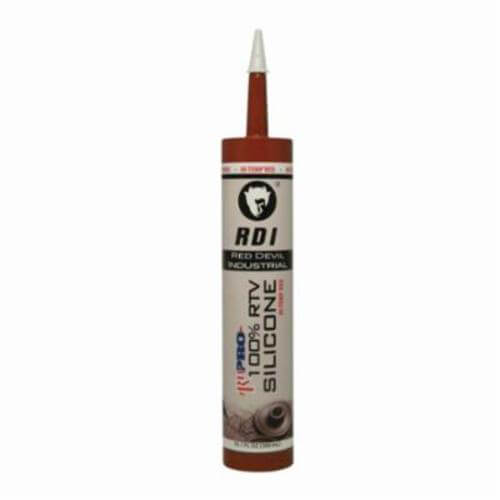 Red Devil® RD PRO® 08090I Heat-Resistant Industrial Grade RTV Silicone Sealant, 10.1 oz Cartridge, Paste, Red, 1.04