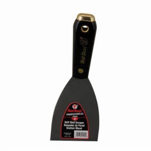 Red Devil® 4213 4200 Professional Wall Scraper, High Carbon Steel Stiff Blade, 4 in W Blade, Nylon Handle