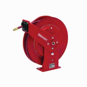 Reelcraft® 7650 OLP 7000 Heavy Duty Low Pressure Hose Reel with Hose, 3/8 in ID x 3/5 in OD x 50 ft L Hose, 300 psi Pressure