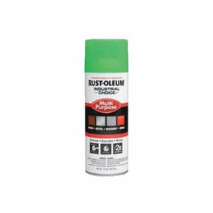 Rust-Oleum® 1632830 1600 System Multi-Purpose Enamel Spray Paint, 12 oz Container, Liquid Form, Fluorescent Green