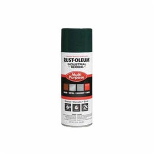 Rust-Oleum® 1638830 1600 System Multi-Purpose Enamel Spray Paint, 12 oz Container, Liquid Form, Hunter Green, 12 to 15 sq-ft/can Coverage