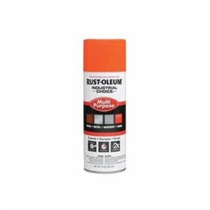 Rust-Oleum® 1654830 1600 System Multi-Purpose Enamel Spray Paint, 12 oz Container, Liquid Form, Fluorescent Orange