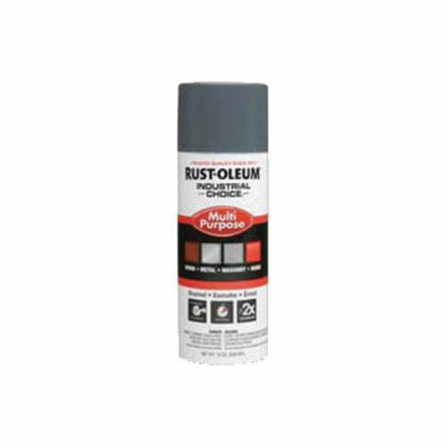 Rust-Oleum® 1686830 1600 System Multi-Purpose Enamel Spray Paint, 12 oz Container, Liquid Form, Gray, 12 to 15 sq-ft/can Coverage