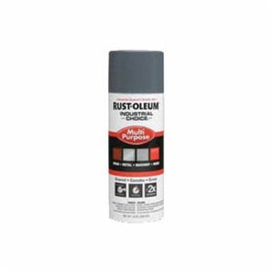 Rust-Oleum® 1686830 1600 System Multi-Purpose Enamel Spray Paint, 12 oz Container, Liquid Form, Gray, 12 to 15 sq-ft/can Coverage