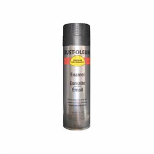 Rust-Oleum® V2177838 V2100 System Enamel Spray Paint, 15 oz Container, Liquid Form, Black, 12 to 20 sq-ft/can Coverage