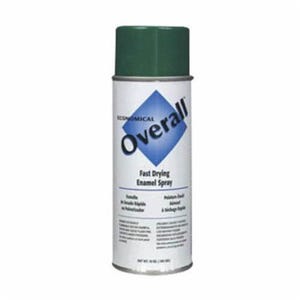 Rust-Oleum® V2410830 Overall® Economical Enamel Spray Paint, 16 oz Container, Liquid Form, Green, 5 to 8 sq-ft/can Coverage