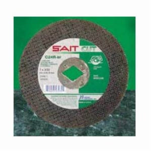 SAIT® 23259 Type 1 General Purpose Portable Saw Reinforced Cut-Off Wheel, 8 in dia x 3/32 in Thick, 5/8 in Center Hole, C24R Grit