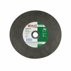 SAIT® 24007 Type 1 Stationary Saw Cut-Off Wheel, 10 in dia x 1/8 in Thick, 1 in Center Hole, C24R Grit, Silicon Carbide Abrasive