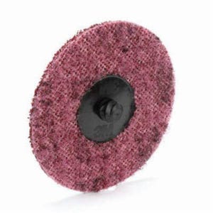 Scotch-Briteâ„¢ 7000000755 Rolocâ„¢ Surface Conditioning Disc, Nonwoven, SC-DR, A/O Medium, TR, 3 in