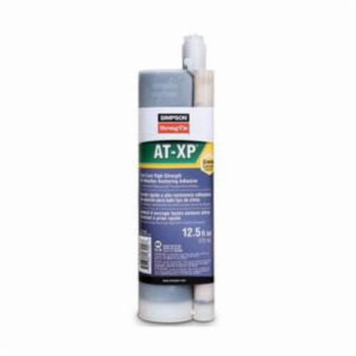 Simpson Strong-Tie® AT-XP10 Strong-Rod™ AT-XP® High Strength Acrylic Adhesive, 9.4 oz Coaxial Cartridge, Liquid/Paste Form, Teal/Tan/White