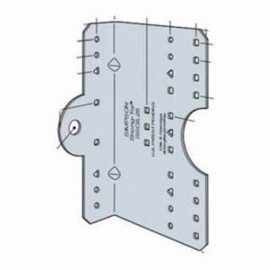 Simpson Strong-Tie® LSSC6.25-R30 Stud Connector, 16 ga, 6-1/4 in L x 4 in W, Steel
