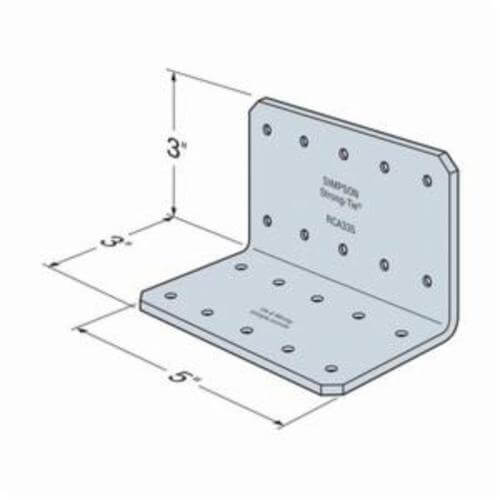 Simpson Strong-Tie® RCA335/68-R50 RCA® Rigid Connector, 14 ga, 5 in L x 3 in W, Steel