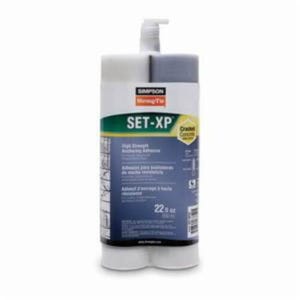 Simpson Strong-Tie® Strong-Rod™ SET-XP56 SET-XP® High Strength Epoxy Adhesive, 56 oz Side-By-Side Cartridge, Black/Green/White