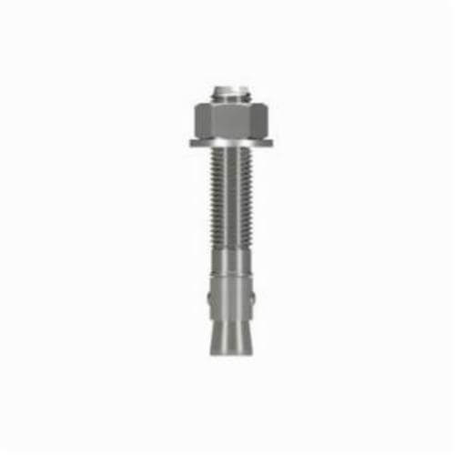 Simpson Strong-Tie® WA754344SS Wedge-All® Wedge Anchor, 3/4 in dia, 4-3/4 in OAL, 2-7/8 in L Thread, 303/304 SS