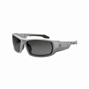 Ergodyne® Skullerz® 50131 ODIN Polarized Safety Glasses, Anti-Scratch, Smoke Lens, Full Framed Frame, Matte Gray, ANSI Z87.1+, CSA Z94.3, MIL-PRF 32432