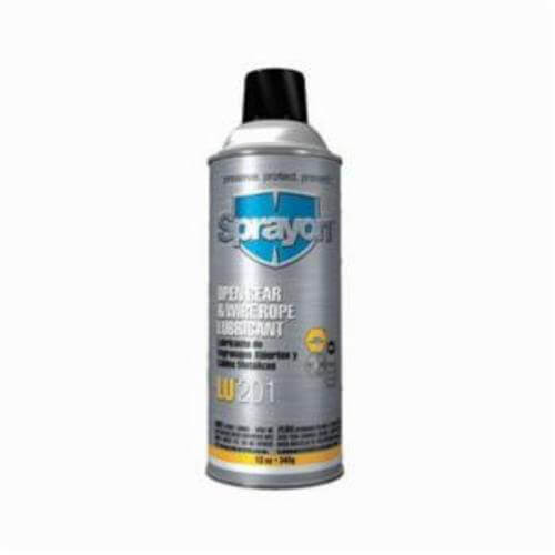 Sprayon® S00201000 LU™201 Extreme Pressure Open Gear and Wire Rope Lubricant, 16 oz Aerosol Can, Liquid/Viscous Form, Black, 0.74