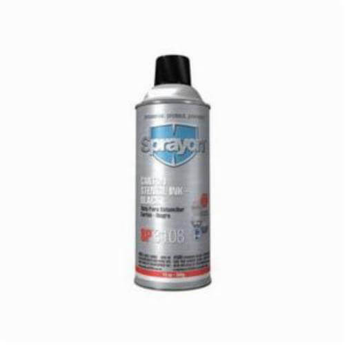 Sprayon® S03108000 SP3100 Stencil Ink, 12 oz Aerosol Can, Black, Liquid, 0.73