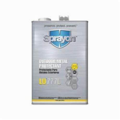 Sprayon® S77701000 Liqui-Sol™ LU™777L Medium Pressure Non-Aerosol Outdoor Metal Protectant, 1 gal Refill/Can, Amber