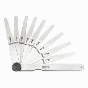 Starrett® 172MBT Thickness Gage, 0.04 to 0.3 mm, Tempered Steel