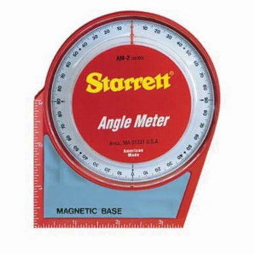 Starrett® AM-2 Magnetic Angle Meter, 5 in L Base, 5 in OAH