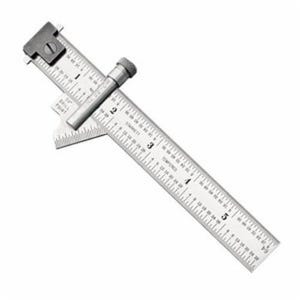 Starrett® 22C Drill Point Gage, 6 in, Graduations: 8ths, 16ths, 32nds, 64ths, 6 in L, Steel